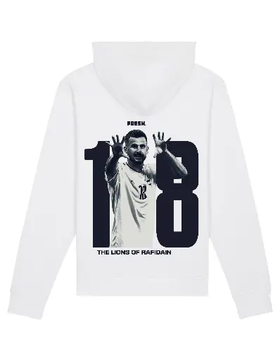 Ayman Hussain White Hoodie