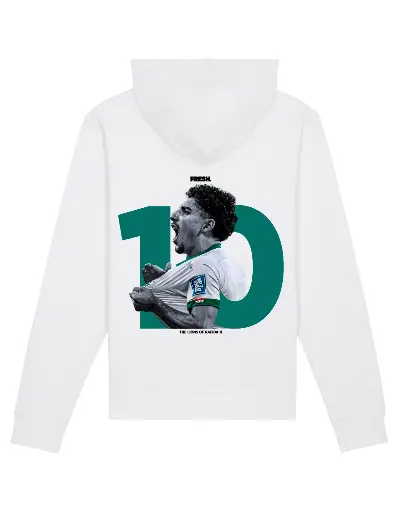 Yousef Amyn White Hoodie